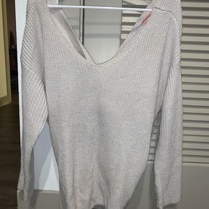 Open back sweater